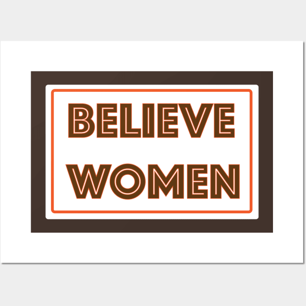 Believe Women Retro Wall Art by designspeak